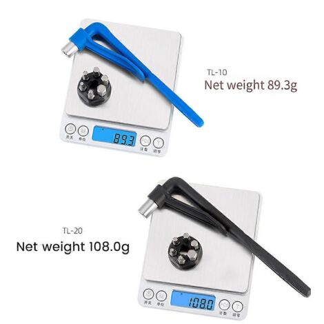 Clé dynamométrique portable pour vélo, jeu d'hexagones intérieurs TL-20 bleu-- (1/5)