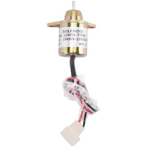 Électrovanne d'arrêt moteur 12 V pour 119653-77950-- (1/5)