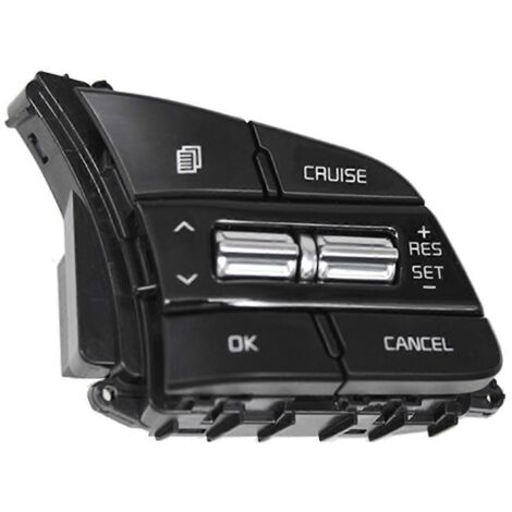 Commande de régulateur de vitesse au volant multifonction pour Kia - Noir (1/5)