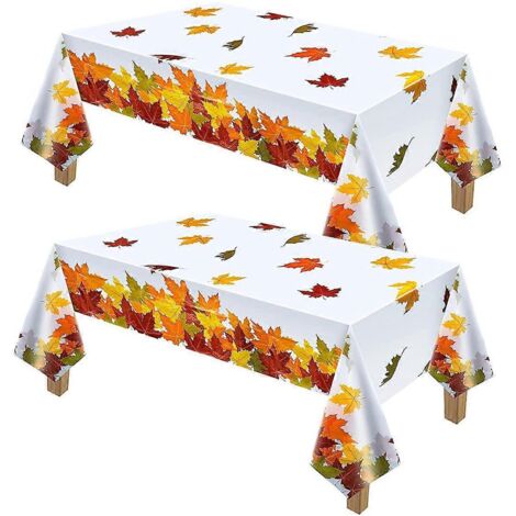 Nappe de table Feuille d'automne pour Thanksgiving - Nappe Feuille d'érable d'automne (1/5)