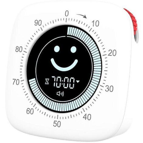 Minuteur, Minuteurs numériques, Minuteur de cuisine magnétique pour la cuisson - Blanc - (1/5)