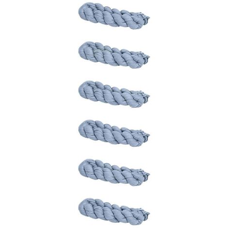 Lot de 6 chemins de table 35 x 120 pouces, chemin de table en mousseline bleue (1/5)
