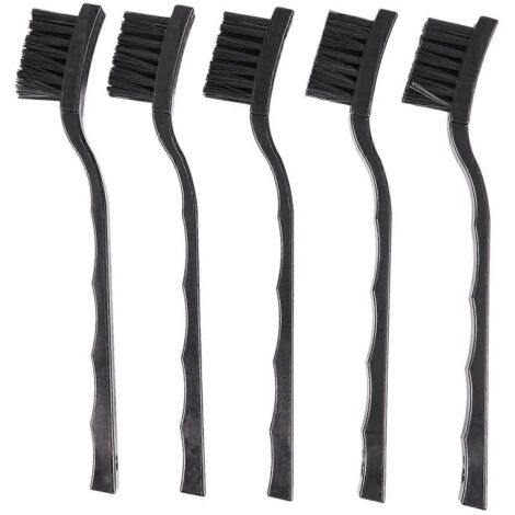 Lot de 5 brosses antistatiques ESD noires pour la réparation de circuits imprimés, 17 cm (1/5)