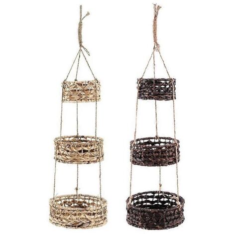 Panier suspendu pour plantes de jardin, décoration de balcon avec plantes vertes --- (1/5)
