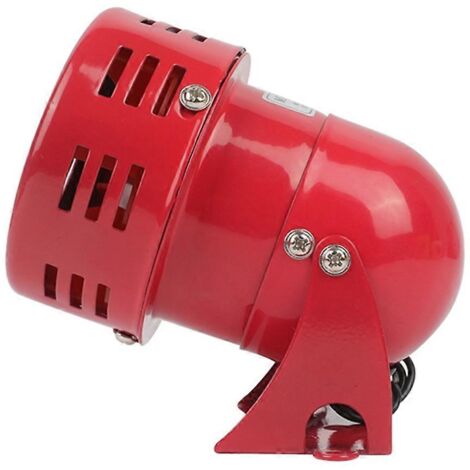 Sirène industrielle miniature rouge à moteur métallique DC12V 120dB MS-190-- (1/5)