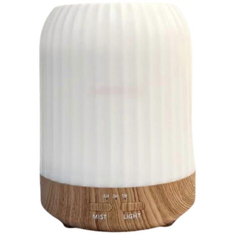Diffuseur d'huiles essentielles silencieux USB 250 ml pour aromathérapie, finition bois. (1/5)