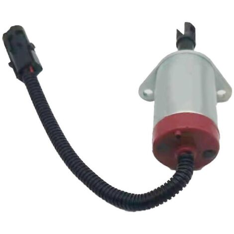 Électrovanne d'arrêt 12 V RE526570 pour John Deere 2.4L 2.4 4024TF TF2 (voir illustration) (1/5)
