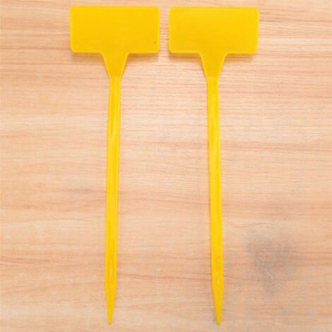 Outils de plantation 50 étiquettes en plastique pour bonsaï, jaunes pour jardin (1/5)