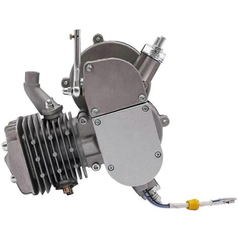 Kit moteur 2 temps 80 cm³ pour vélos 26-28 pouces, 1,85 kW, argent (1/5)