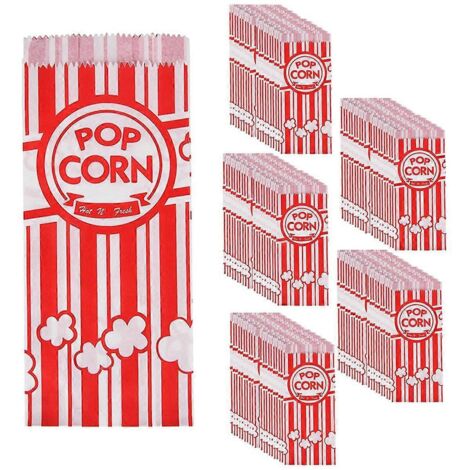 Sachets à popcorn en papier étanches et résistants à la graisse pour les fêtes. (1/5)