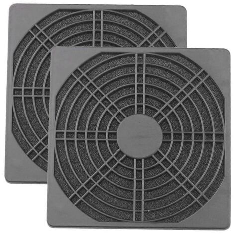 2 grilles de ventilation ABS pour ordinateur, filtre pour ventilateur 120 mm, couvercle en maille -- (1/5)