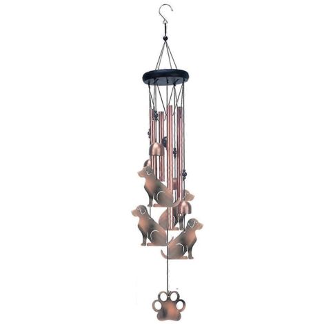Carillons éoliens d'extérieur en forme d'animaux, cadeau pour les amoureux des chiens. (1/5)