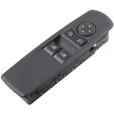 Bouton de commande principal de lève-vitre électrique pour Renault 809610004R - Noir (1/5)