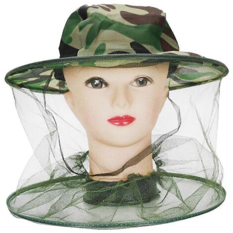 Chapeau-masque anti-moustiques pour apiculteur avec filet de protection faciale --- (1/5)