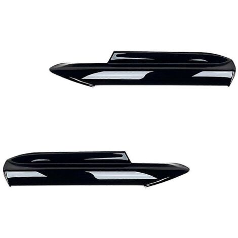 Pour diffuseur, séparateur d'angle de pare-chocs avant noir-- (1/5)