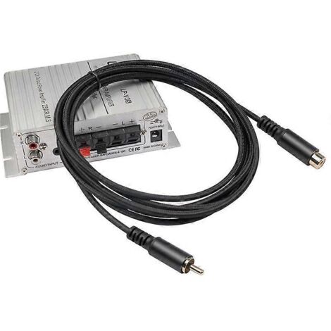 Câble d'extension RCA, câble audio/vidéo RCA, 3 mètres (1/5)