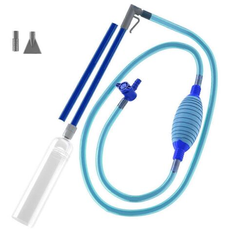 Aspirateur de piscine portatif avec valve, manuel, SpaVac, bleu-- (1/5)
