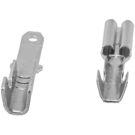 200 cosses à sertir mâles/femelles pour câblage, 2,8 mm (1/5)