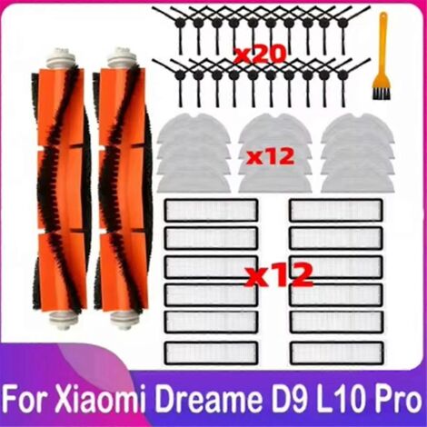 Kit de 47 pièces comprenant brosse, filtre et chiffon de nettoyage pour Dreame D9 et Dreame Bot L10 Pro (voir photo). (1/5)