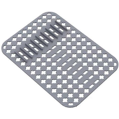 Tapis de protection pour évier de cuisine, lot de 1, grille en silicone pour évier -- (1/5)