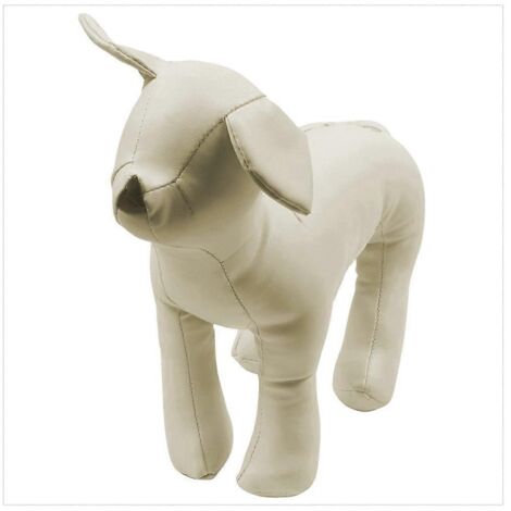 Mannequins pour chiens en cuir, position debout, jouets blancs, taille S-- (1/5)