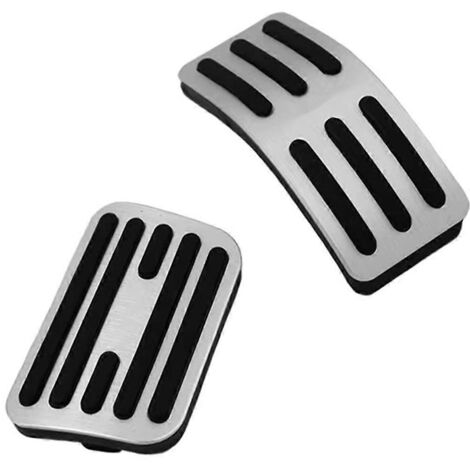 Pédale d'accélérateur/frein en aluminium antidérapante argentée pour BYD Shark 6 2024-2025 (1/5)