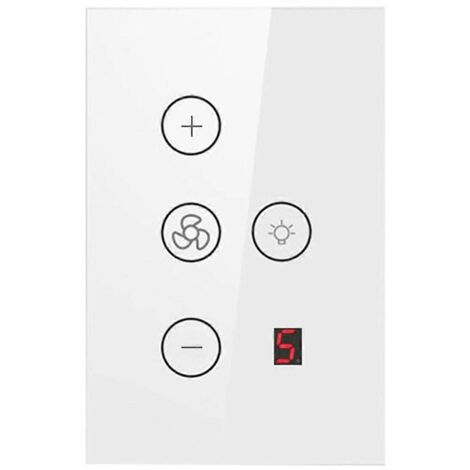 Interrupteur tactile Tuya Wifi pour ventilateur et éclairage, réglage de la vitesse - (1/5)