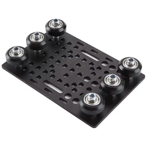 Ensemble de plaques de portique à rainure en V 20-80 mm avec 6 roues-- (1/5)