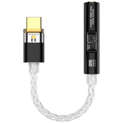 Adaptateur BA23 USB Type C vers prise jack 3,5 mm, décodeur d'amplificateur de casque A-- (1/5)