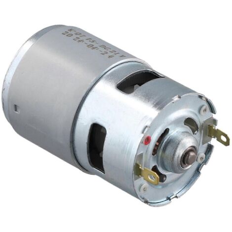 Moteur à balais 775 CC 21 V, petit modèle, moteur silencieux haute vitesse --