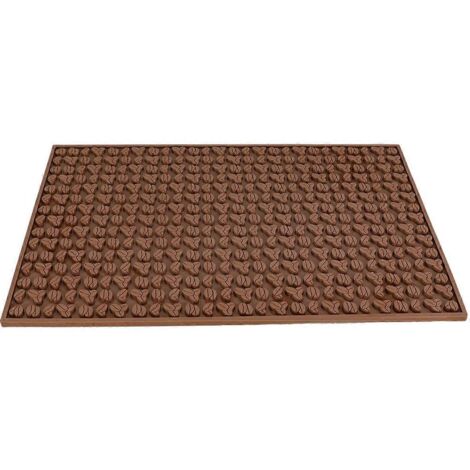 Tapis de bar 45 x 30 x 0,8 cm, antidérapant, en PVC, marron. (1/5)