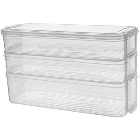 Boîte de rangement spéciale pour œufs, fruits et légumes surgelés à plusieurs étages -- (1/5)