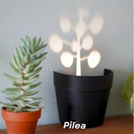 Lampe pour plantes d'intérieur pour projeter des ombres et un éclairage idéal, noire--