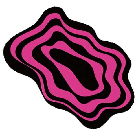 Tapis de salle de bain antidérapant Dopamine Rainbow Circle, absorbant l'eau (1/5)
