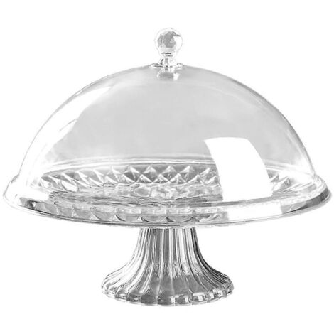 Plateau à gâteau avec couvercle, plateau à gâteau portable anti-poussière, support à gâteau A-- (1/5)