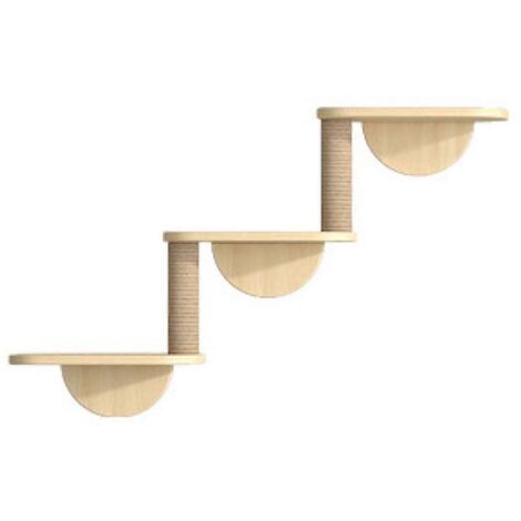 Hamac pour chat avec structure d'escalade, structure d'escalade en forme d'échelle, trois couches-- (1/5)