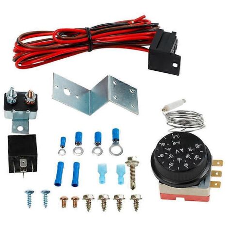 Kit de thermostat pour ventilateur de radiateur électrique 12 V pour voiture et camion. (1/5)