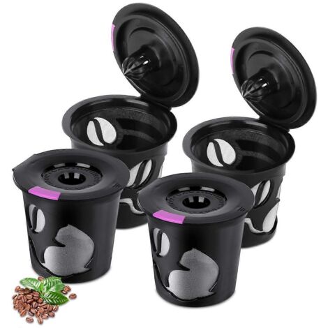 Capsules K réutilisables pour K-Mini/K-Duo, capsules K individuelles rechargeables sans BPA -- (1/5)