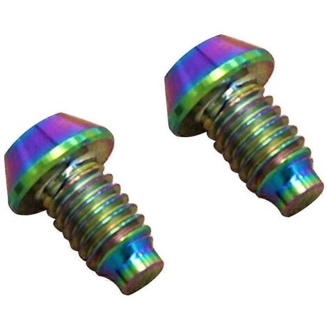 Lot de 2 vis de frein à disque hydraulique TC4 pour vélo - Couleurs éclatantes (1/5)