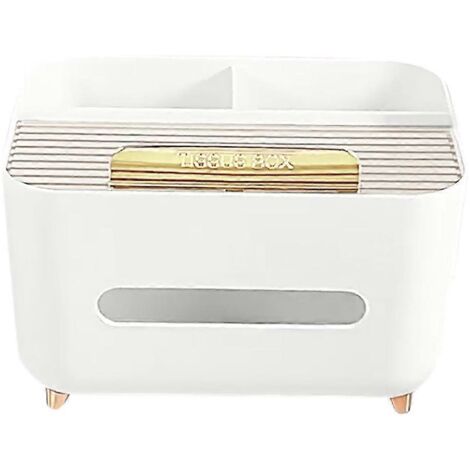 Boîte à mouchoirs pour salon, bureau, table basse, chambre, boîte à papier A-Blanc- (1/5)