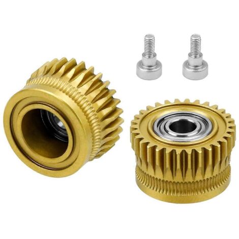 Pignon d'extrudeur pour K1/K1C/Ender3 V3 - Pignon d'entraînement pour Creality - Or (1/5)
