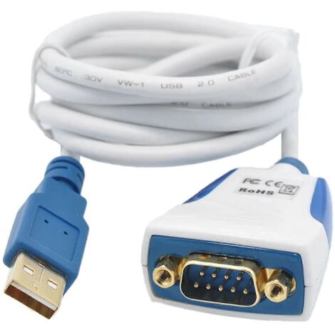 Convertisseur de câble USB vers RS232, adaptateur série DB9 USB vers RS232 - 1 m (1/5)