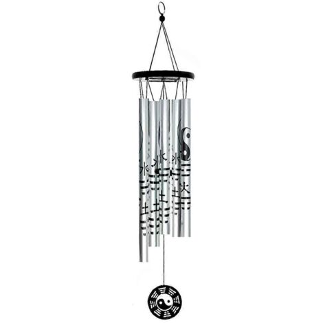 Grand pendentif carillon à vent bagua, carillon à vent rétro en métal-- (1/5)
