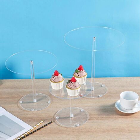 Présentoir à desserts pour mariage, pour gâteaux et bonbons, diamètre 30 cm. (1/5)