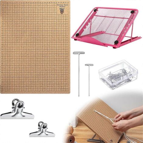Ensemble de planche à macramé avec pince à aiguille en T L-- (1/5)