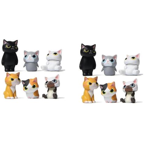 Poupée chaton miniature décorative avec chapeau amovible - Cadeau (1/5)