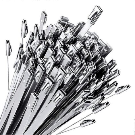 Lot de 100 attaches pour clôture en grillage, pour clôture extérieure de jardin, ferme, cages pour animaux de compagnie.