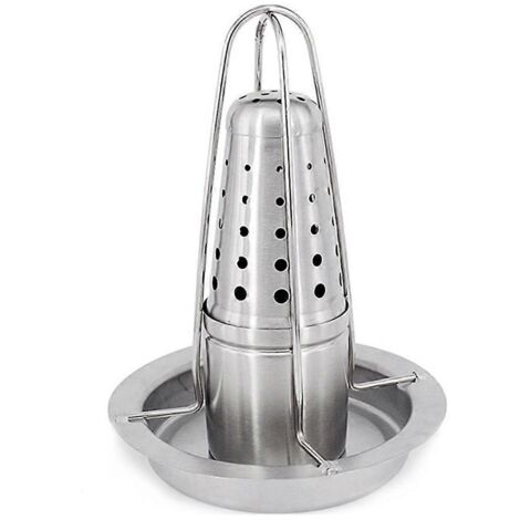 Support pour rôtissoire à poulet, porte-poulet vertical à canette de bière --- (1/5)