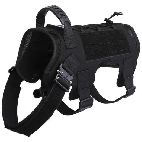 Vêtements pour chiens printemps-été : Gilet imperméable laser pour chien, noir, taille L (1/5)