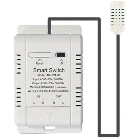 Interrupteur de température et d'humidité Wi-Fi 20A-- (1/5)